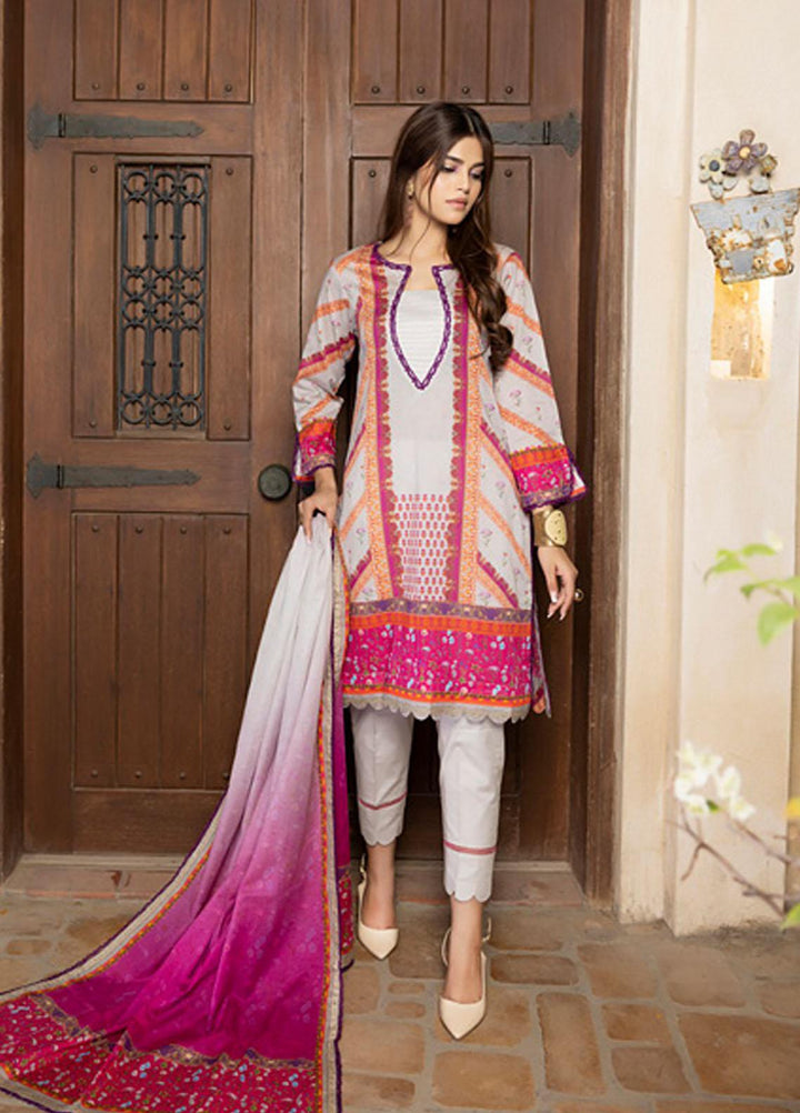 Orchid By Regalia Textiles Printed Lawn Suits Unstitched 3 Piece RGT23O D-13 - Summer Collection