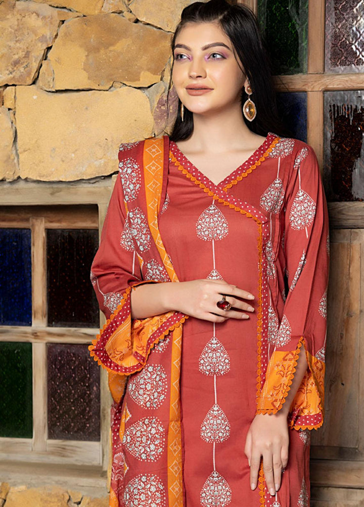 Orchid By Regalia Textiles Printed Lawn Suits Unstitched 3 Piece RGT23O D-14 - Summer Collection