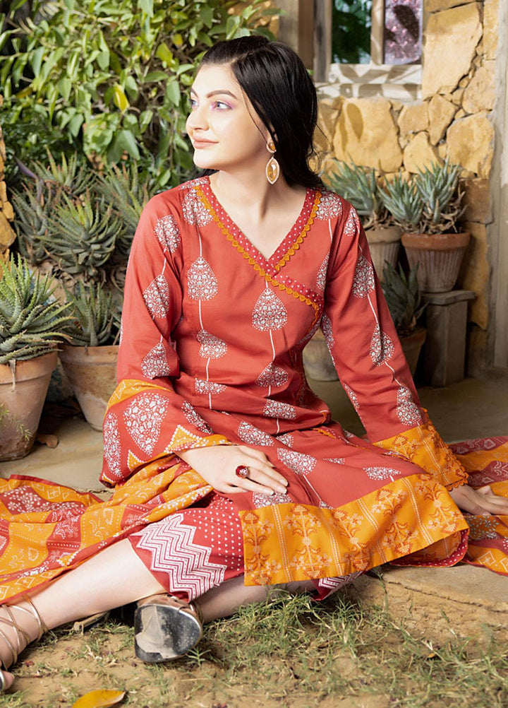 Orchid By Regalia Textiles Printed Lawn Suits Unstitched 3 Piece RGT23O D-14 - Summer Collection
