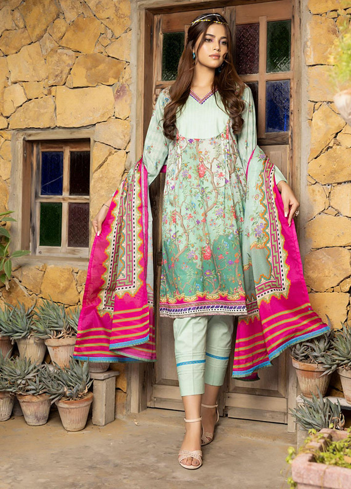 Orchid By Regalia Textiles Printed Lawn Suits Unstitched 3 Piece RGT23O D-3 - Summer Collection