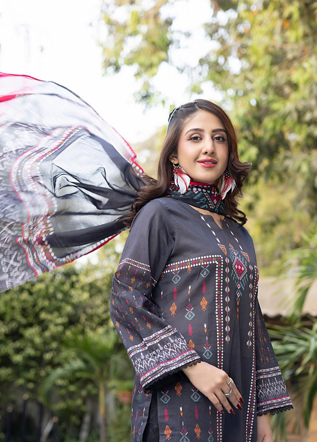 Orchid By Regalia Textiles Printed Lawn Suits Unstitched 3 Piece RGT23O D-4 - Summer Collection