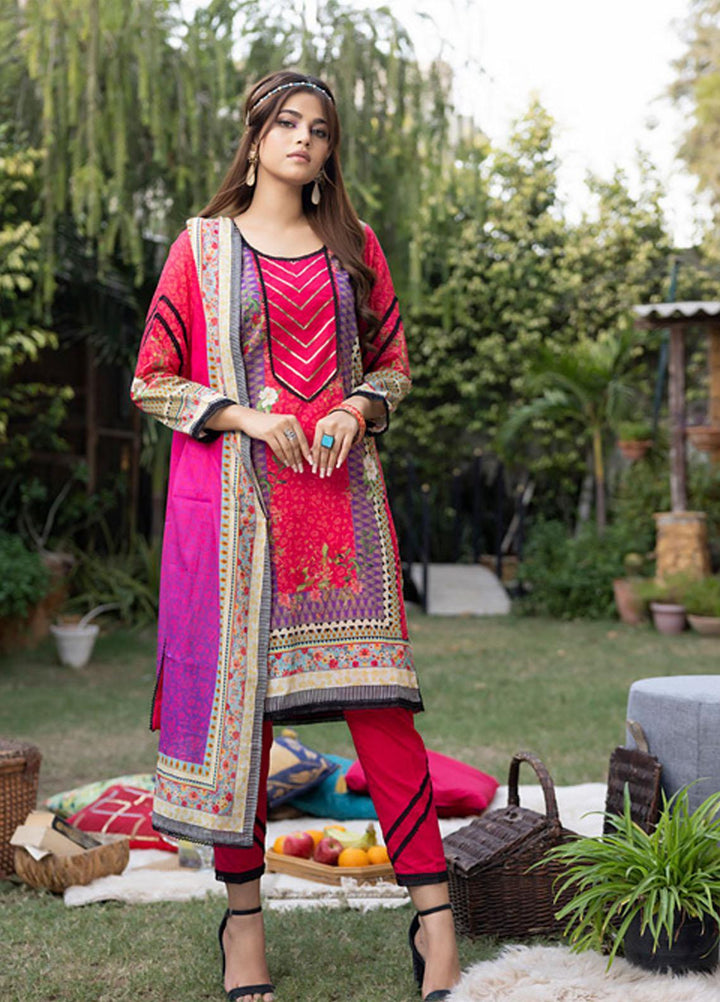Orchid By Regalia Textiles Printed Lawn Suits Unstitched 3 Piece RGT23O D-5 - Summer Collection
