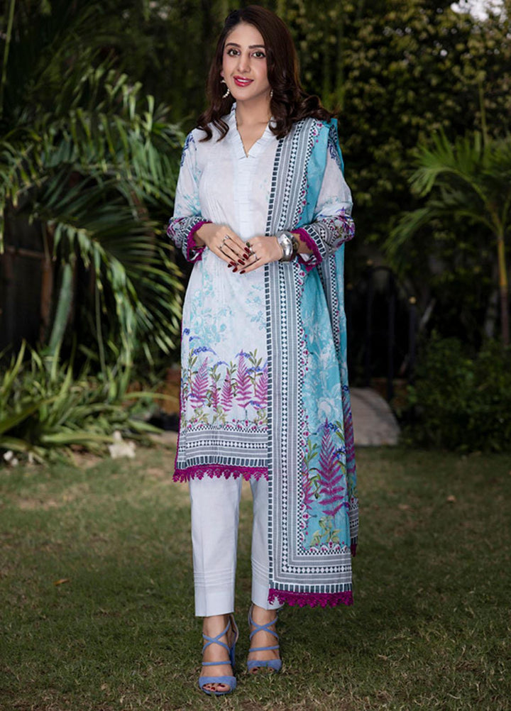 Orchid By Regalia Textiles Printed Lawn Suits Unstitched 3 Piece RGT23O D-7 - Summer Collection