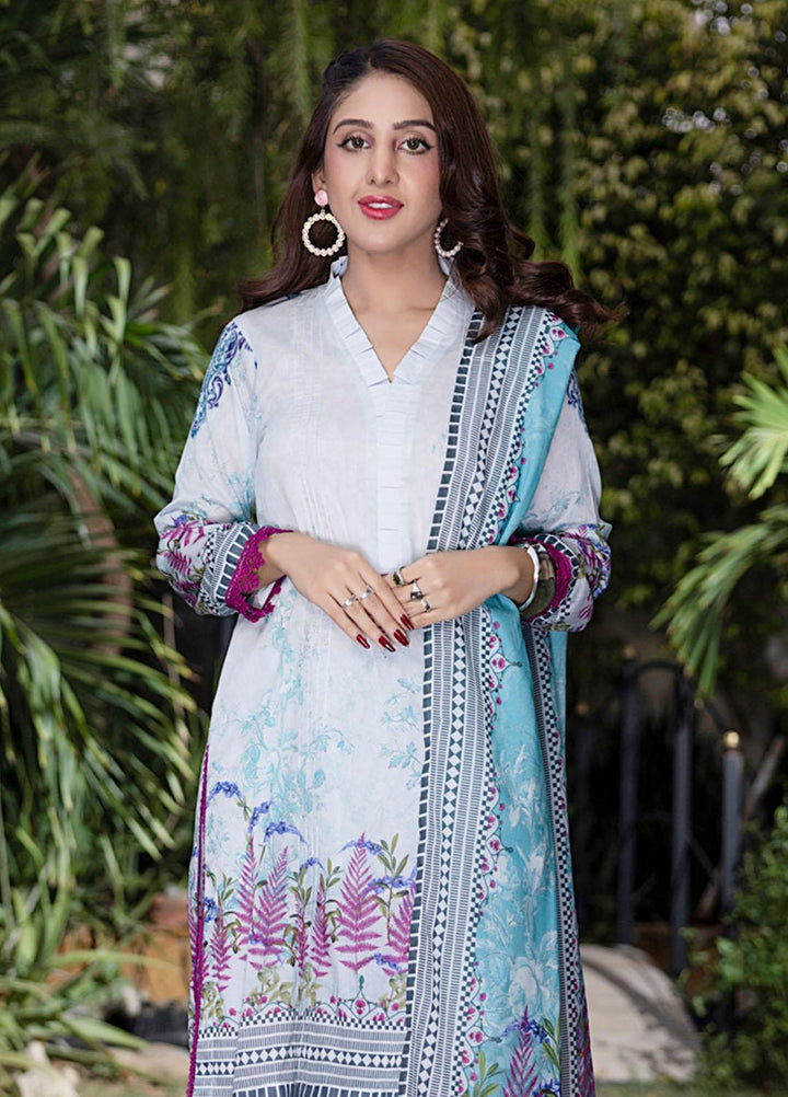 Orchid By Regalia Textiles Printed Lawn Suits Unstitched 3 Piece RGT23O D-7 - Summer Collection