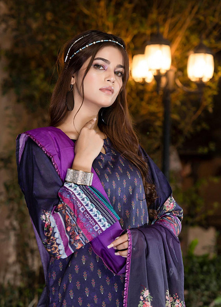 Orchid By Regalia Textiles Printed Lawn Suits Unstitched 3 Piece RGT23O D-8 - Summer Collection