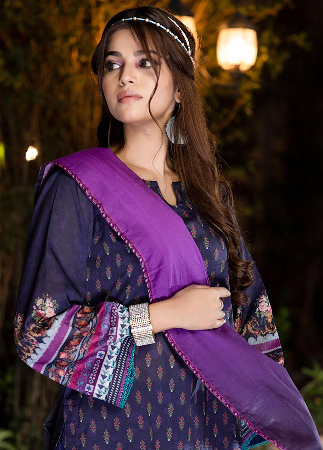 Orchid By Regalia Textiles Printed Lawn Suits Unstitched 3 Piece RGT23O D-8 - Summer Collection