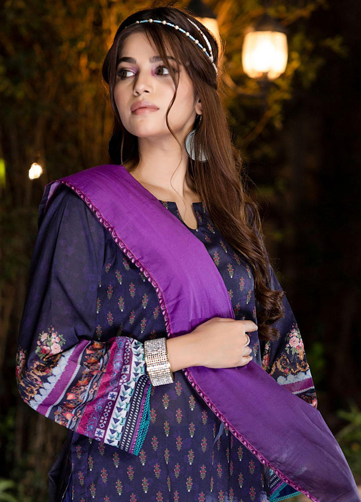 Orchid By Regalia Textiles Printed Lawn Suits Unstitched 3 Piece RGT23O D-8 - Summer Collection