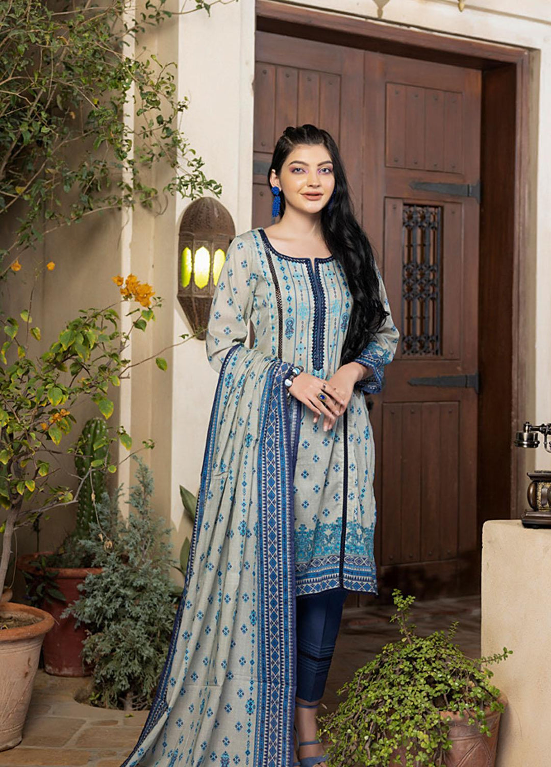Orchid By Regalia Textiles Printed Lawn Suits Unstitched 3 Piece RGT23O D-9 - Summer Collection