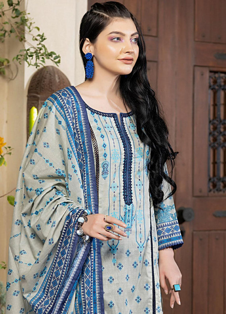 Orchid By Regalia Textiles Printed Lawn Suits Unstitched 3 Piece RGT23O D-9 - Summer Collection