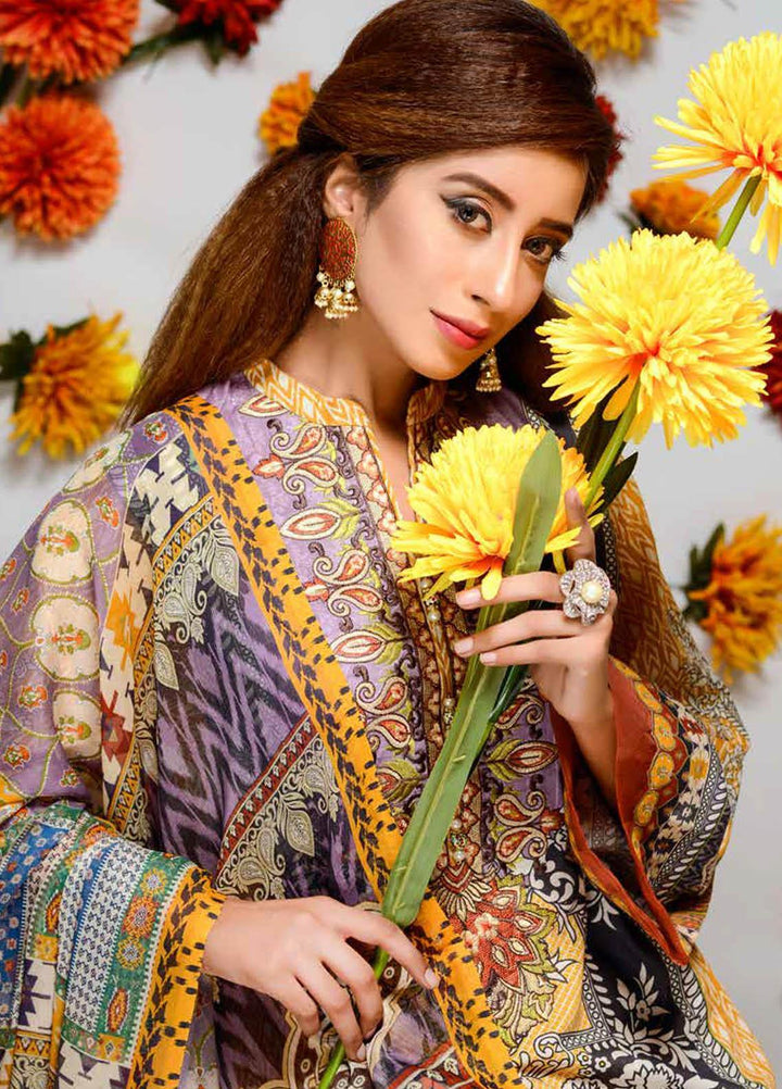 Orchid by Zebaish Embroidered Lawn Suits Unstitched 3 Piece ZSH21O 09 BERRYFUL LOOKS - Summer Collection