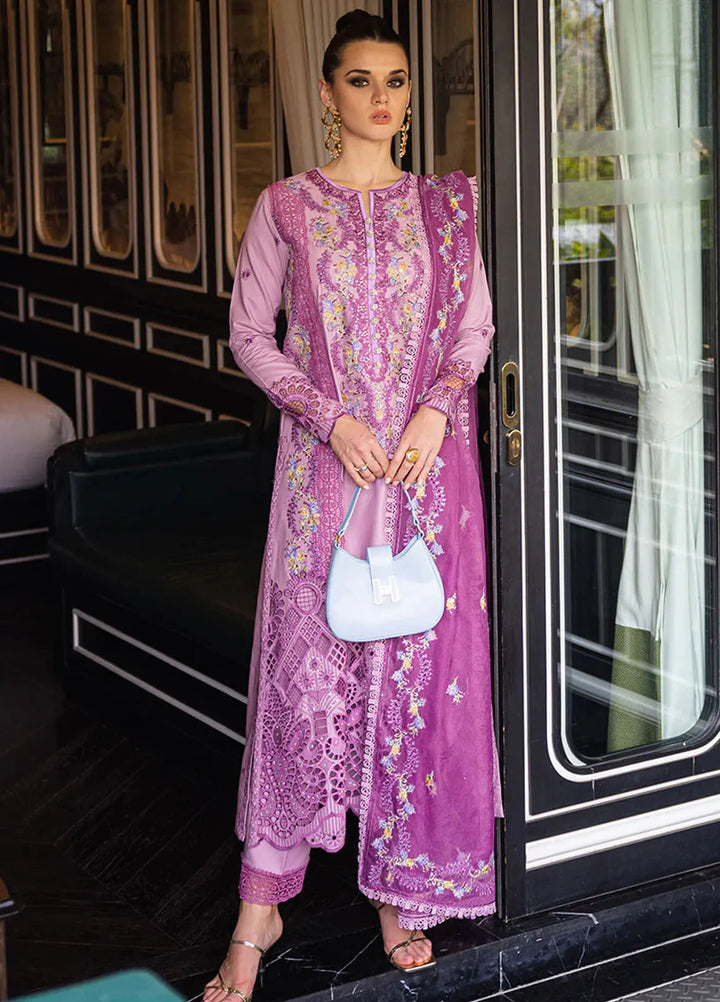 Orient Express By Mushq Embroidered Lawn Suits Unstitched 3 Piece MQ24OE D-01 Elodie - Luxury Collection