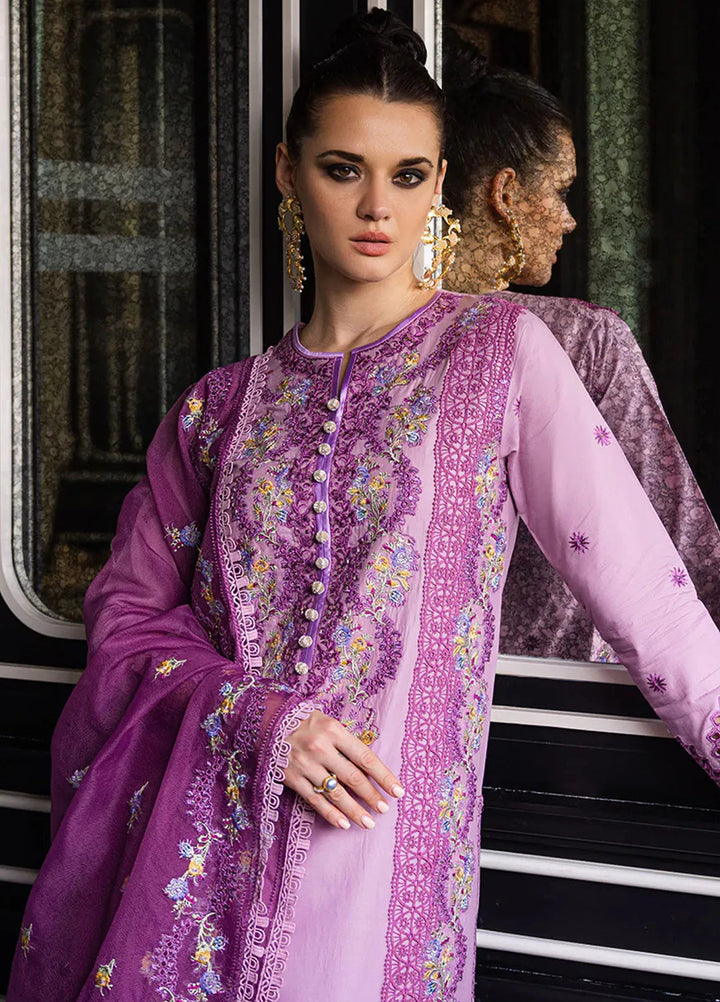 Orient Express By Mushq Embroidered Lawn Suits Unstitched 3 Piece MQ24OE D-01 Elodie - Luxury Collection