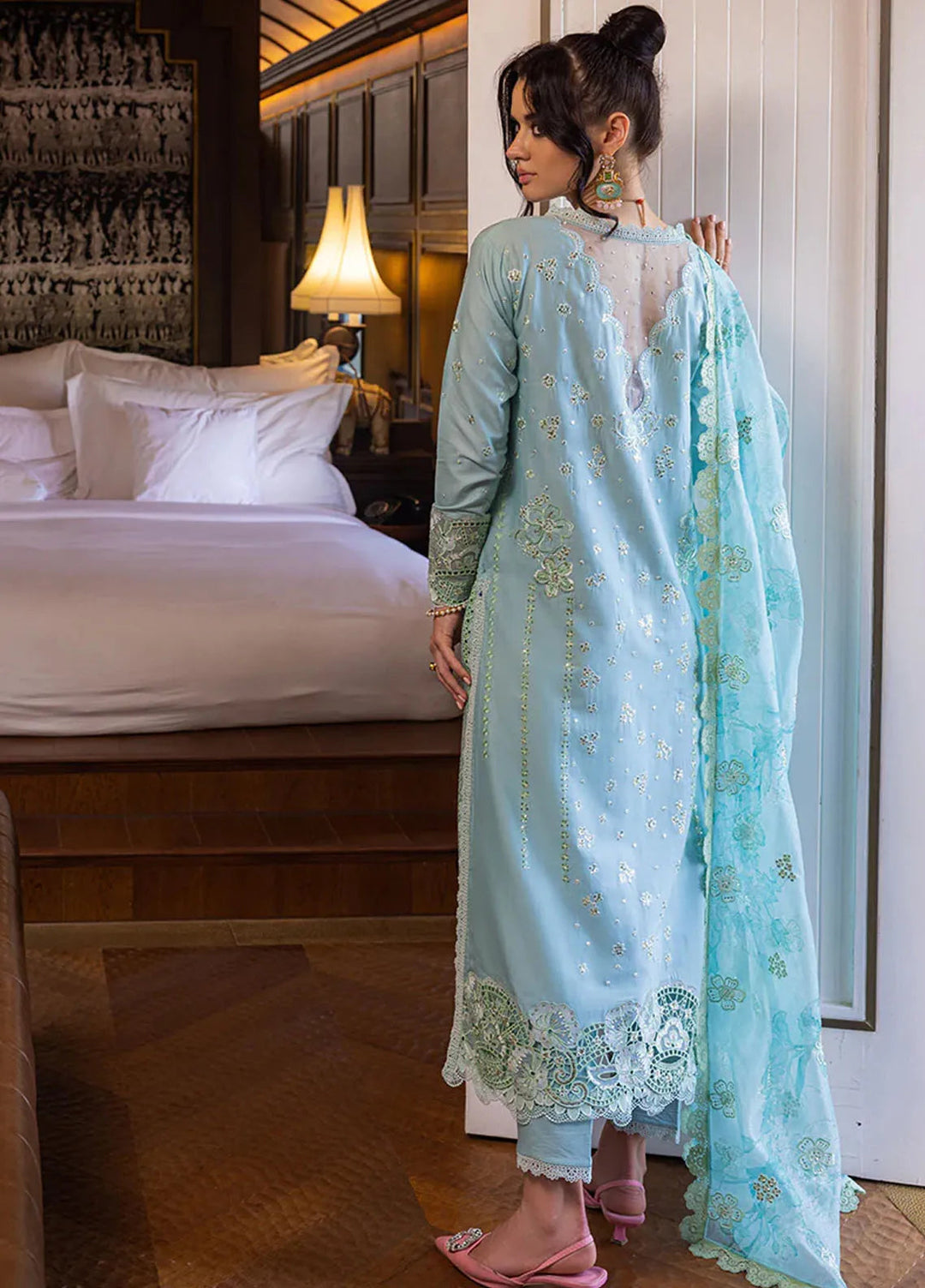 Orient Express By Mushq Embroidered Lawn Suits Unstitched 3 Piece MQ24OE D-02 Reve - Luxury Collection