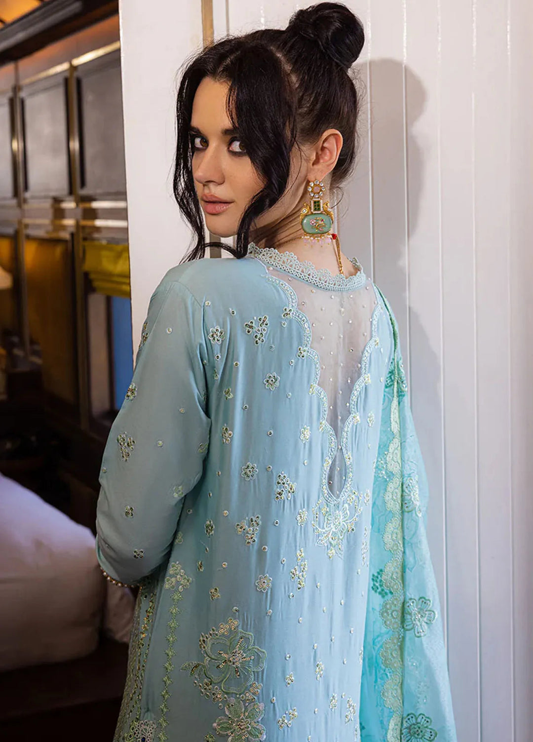 Orient Express By Mushq Embroidered Lawn Suits Unstitched 3 Piece MQ24OE D-02 Reve - Luxury Collection
