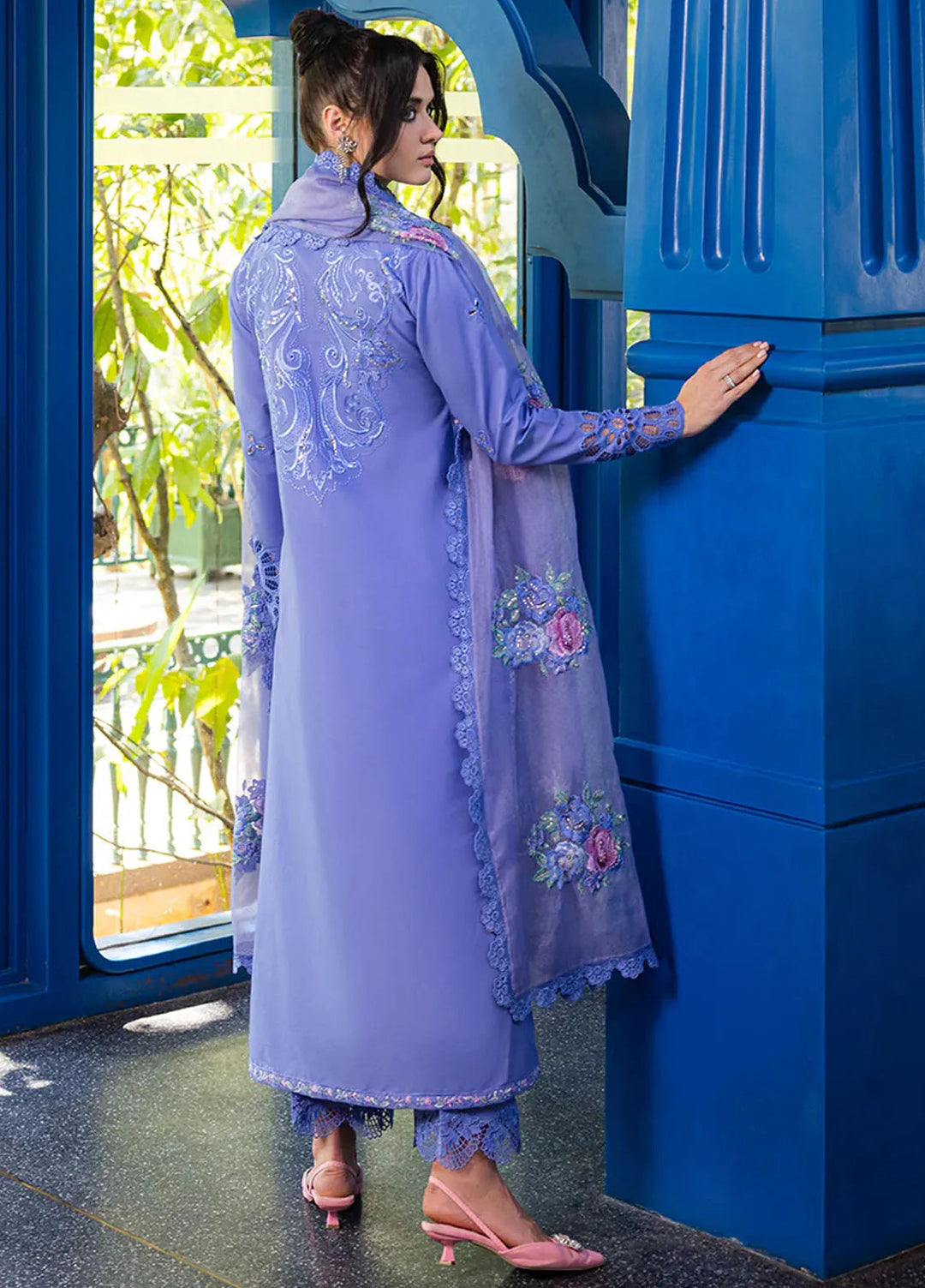 Orient Express By Mushq Embroidered Lawn Suits Unstitched 3 Piece MQ24OE D-03 Charme - Luxury Collection