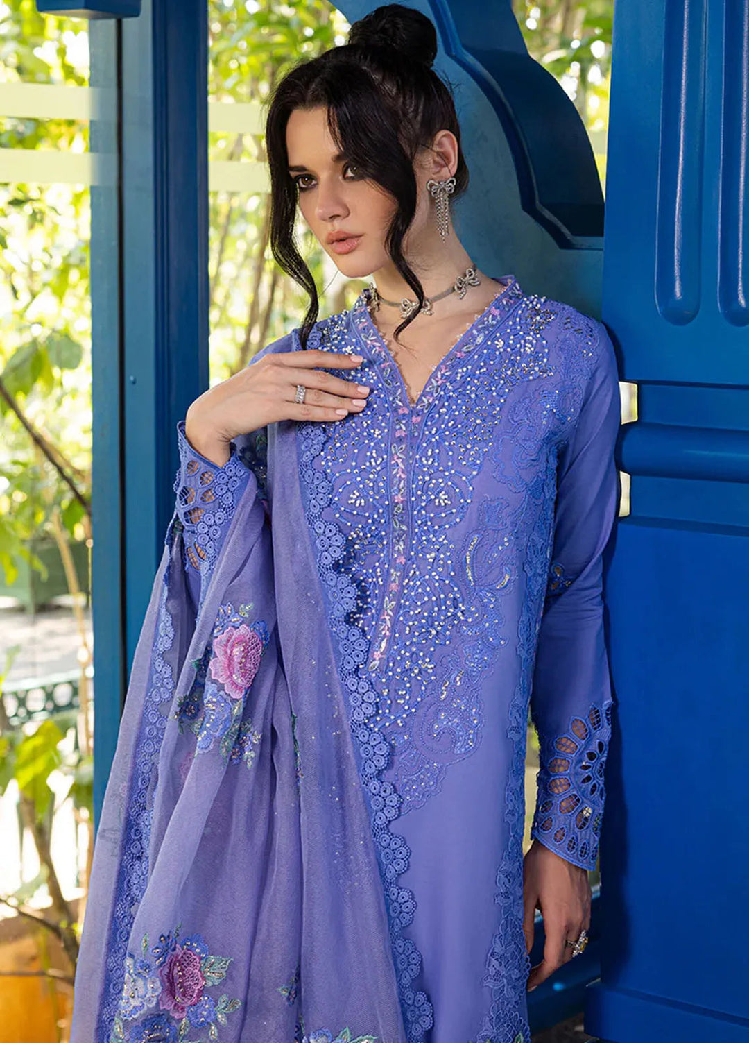 Orient Express By Mushq Embroidered Lawn Suits Unstitched 3 Piece MQ24OE D-03 Charme - Luxury Collection