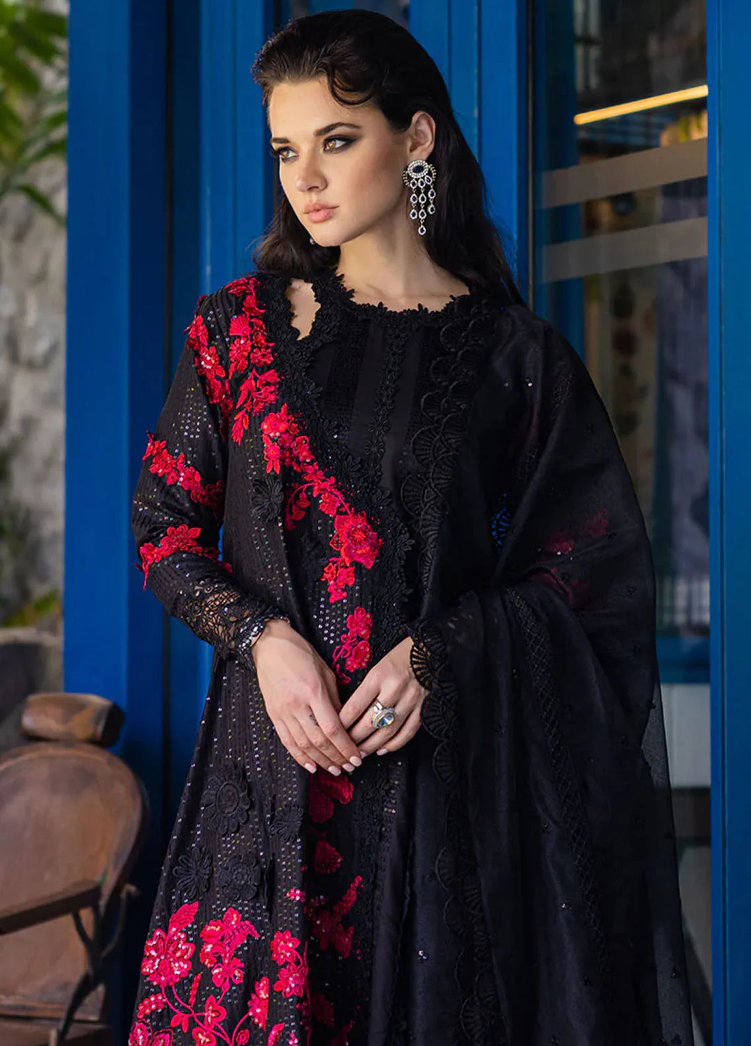 Orient Express By Mushq Embroidered Lawn Suits Unstitched 3 Piece MQ24OE D-04 Exotica - Luxury Collection