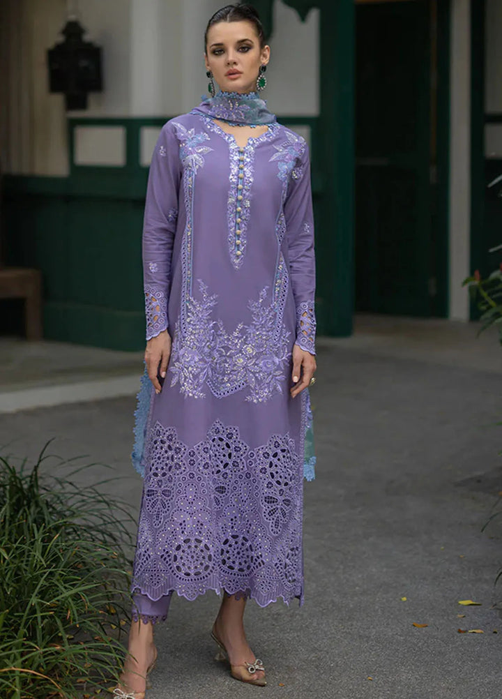 Orient Express By Mushq Embroidered Lawn Suits Unstitched 3 Piece MQ24OE D-05 Adeline - Luxury Collection