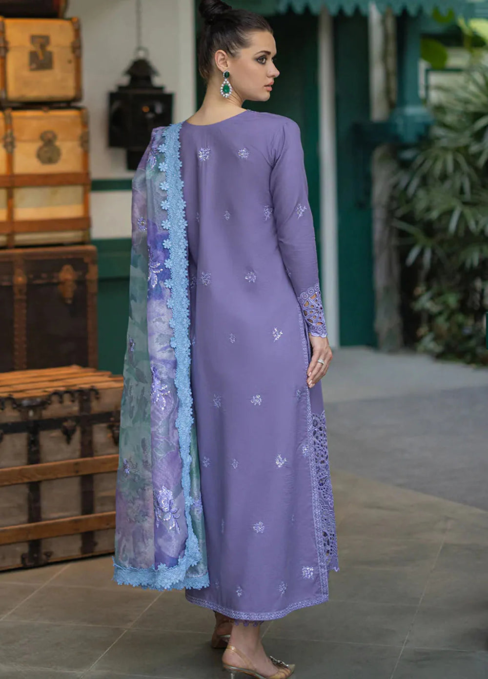 Orient Express By Mushq Embroidered Lawn Suits Unstitched 3 Piece MQ24OE D-05 Adeline - Luxury Collection