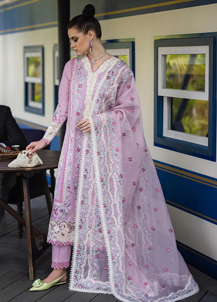 Orient Express By Mushq Embroidered Lawn Suits Unstitched 3 Piece MQ24OE D-06 Raffine - Luxury Collection