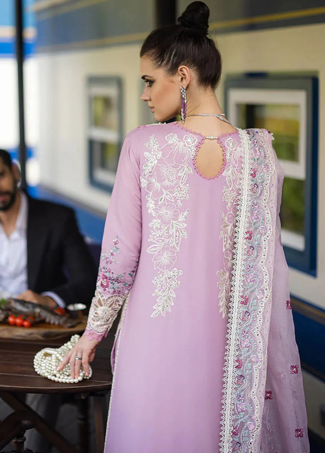 Orient Express By Mushq Embroidered Lawn Suits Unstitched 3 Piece MQ24OE D-06 Raffine - Luxury Collection