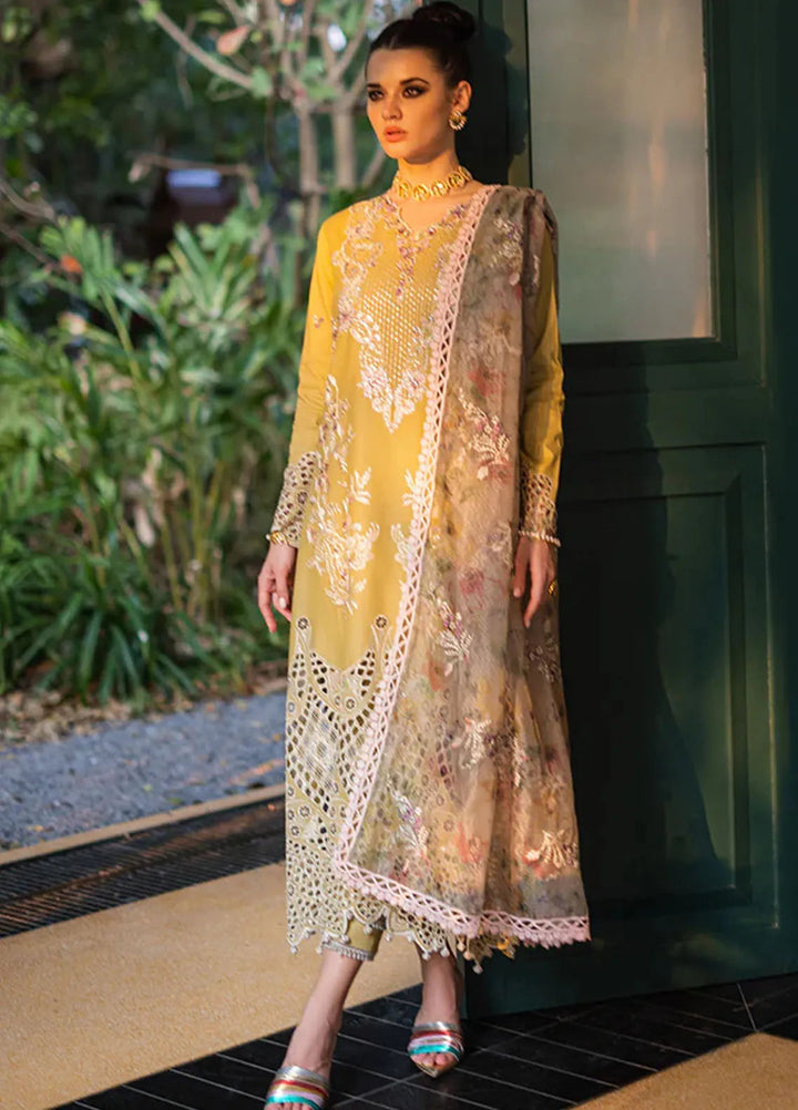 Orient Express By Mushq Embroidered Lawn Suits Unstitched 3 Piece MQ24OE D-07 Delice - Luxury Collection