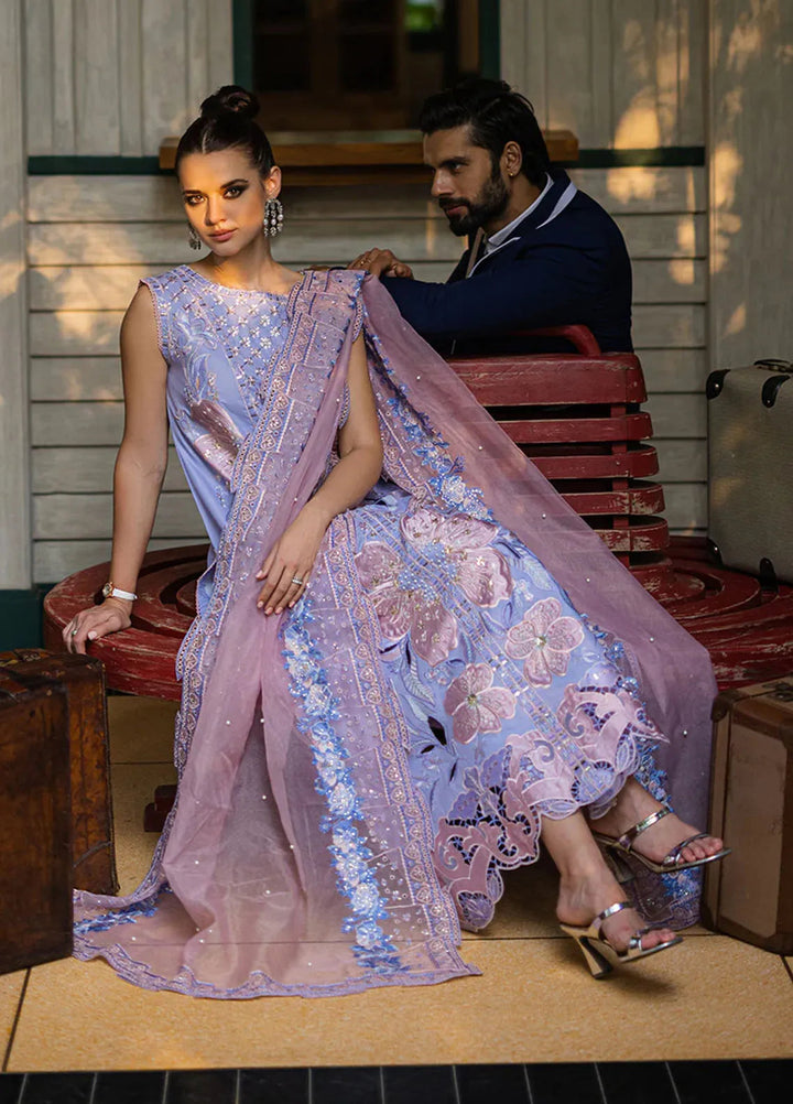 Orient Express By Mushq Embroidered Lawn Suits Unstitched 3 Piece MQ24OE D-08 Soleil - Luxury Collection