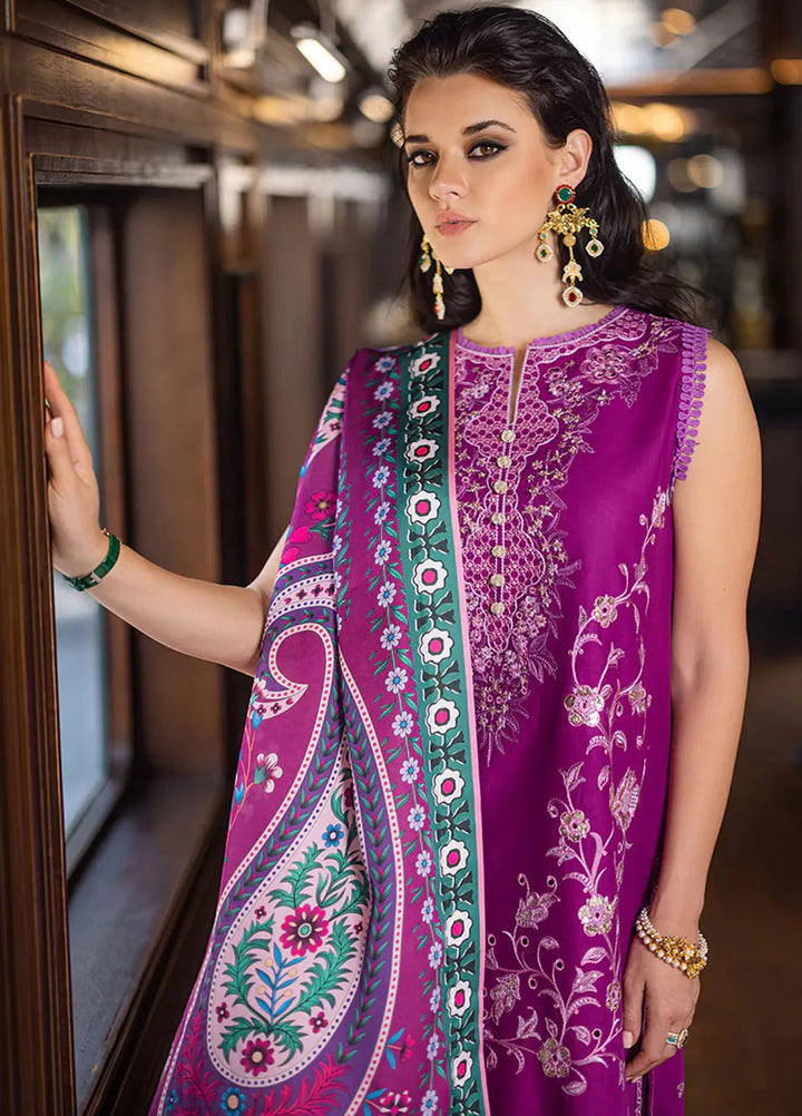 Orient Express By Mushq Embroidered Lawn Suits Unstitched 3 Piece MQ24OE D-09 Orientella - Luxury Collection