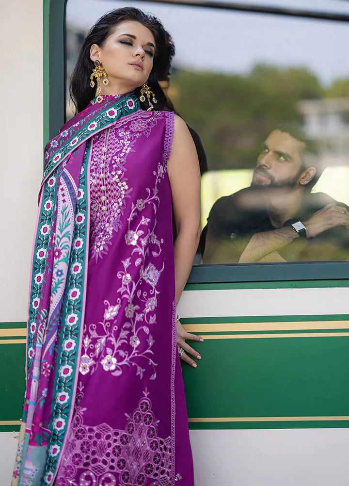 Orient Express By Mushq Embroidered Lawn Suits Unstitched 3 Piece MQ24OE D-09 Orientella - Luxury Collection