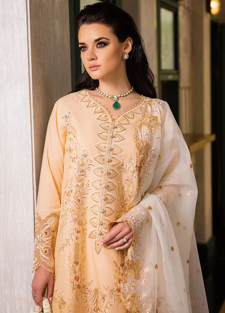 Orient Express By Mushq Embroidered Lawn Suits Unstitched 3 Piece MQ24OE D-10 Odyssey - Luxury Collection