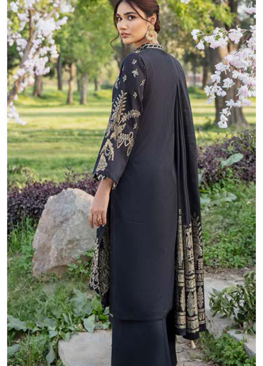 Darmiyaan by Orient Textile Embroidered Jacquard Suits Unstitched 3 Piece OT21FJ NRDS-257-Black - Festive Collection