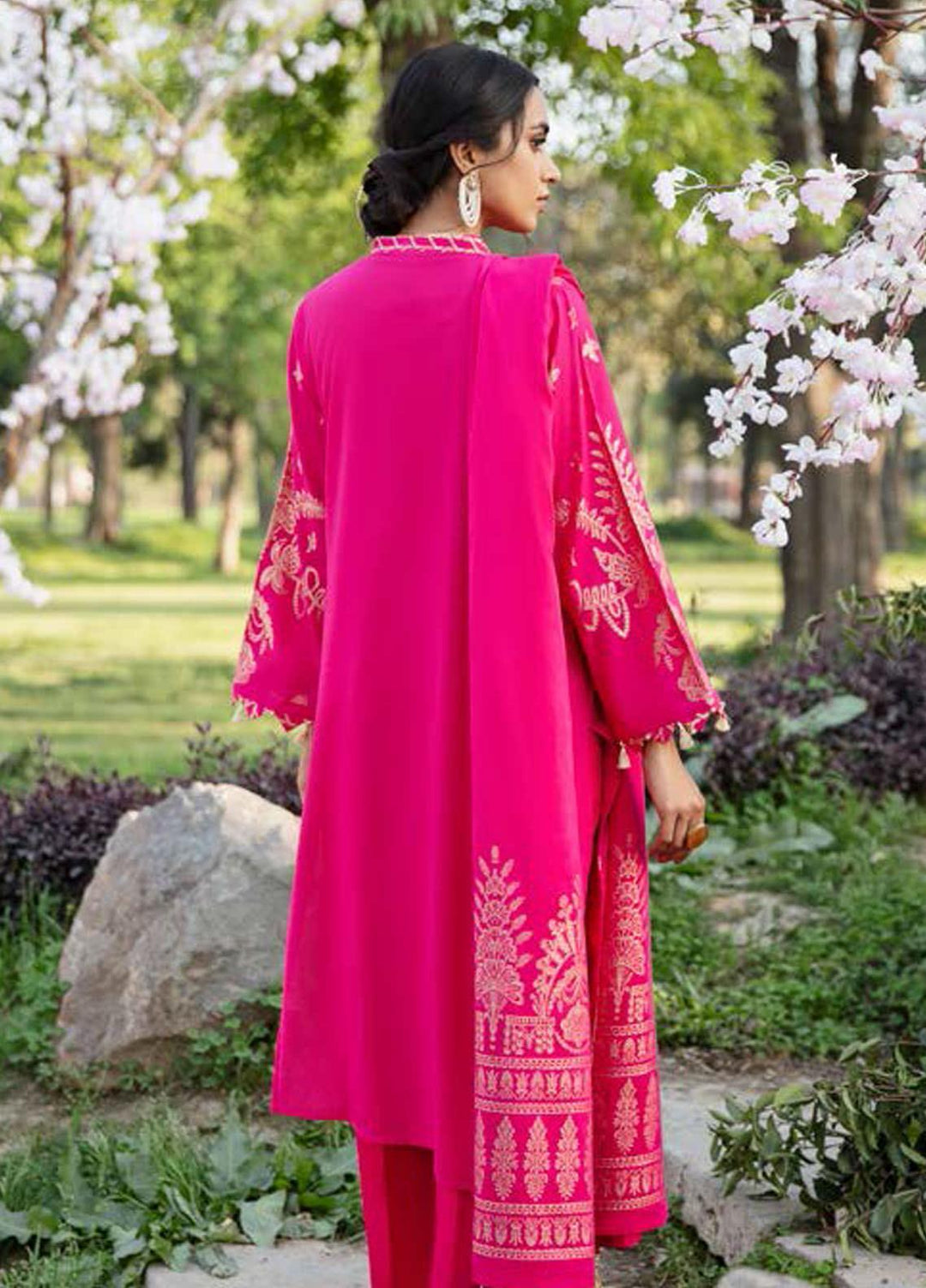 Darmiyaan by Orient Textile Embroidered Jacquard Suits Unstitched 3 Piece OT21FJ NRDS-257-Pink - Festive Collection