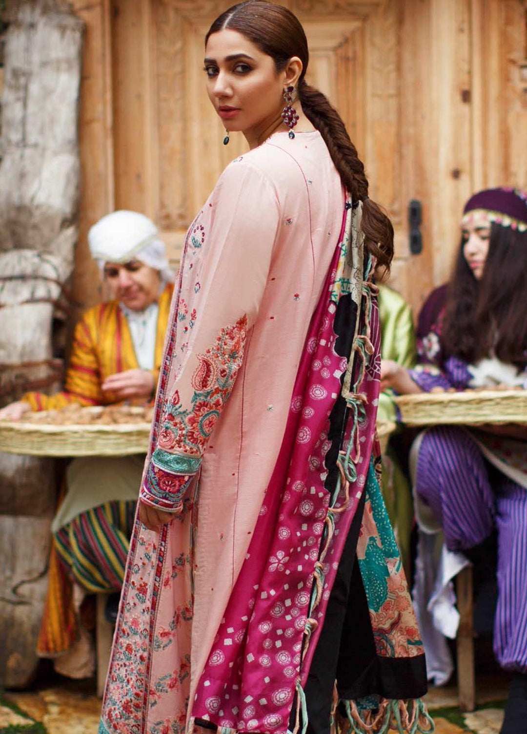 Elan Embroidered Lawn Suits Unstitched 3 Piece EL21OR EL21-08-A Ashk - Summer Collection