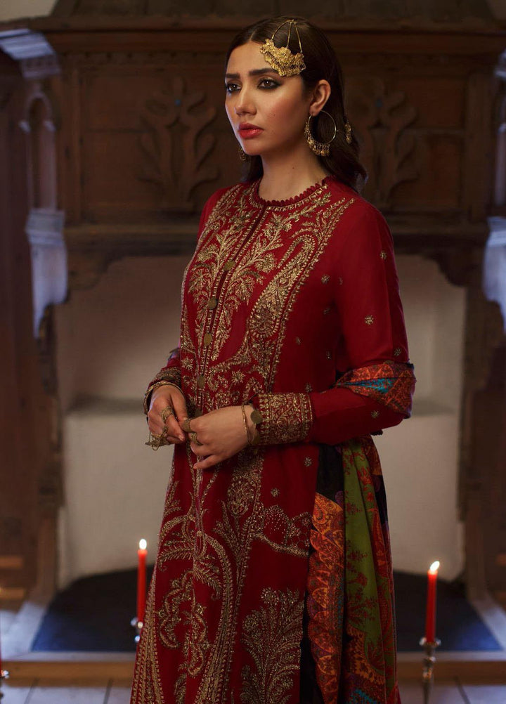 Elan Embroidered Lawn Suits Unstitched 3 Piece EL21OR EL21-09-A Elaheh  - Summer Collection
