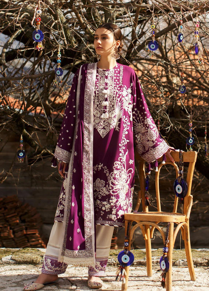 Elan Embroidered Lawn Suits Unstitched 3 Piece EL21OR EL21-13-A Emira - Summer Collection