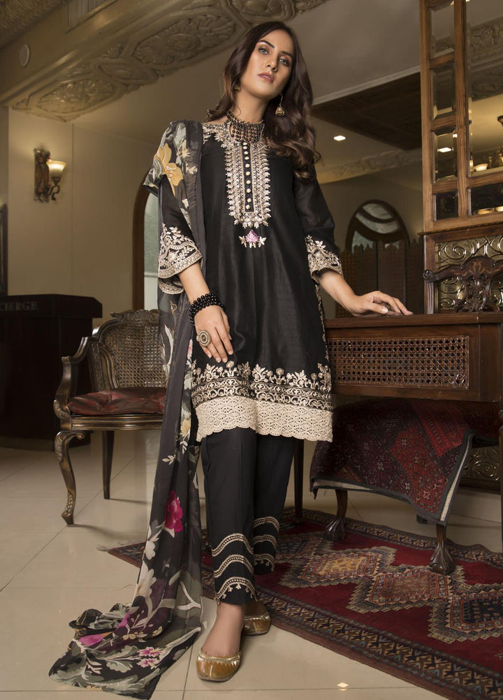 Oture Embroidered Jacquard Stitched 3 Piece Suit OEZ3S21011