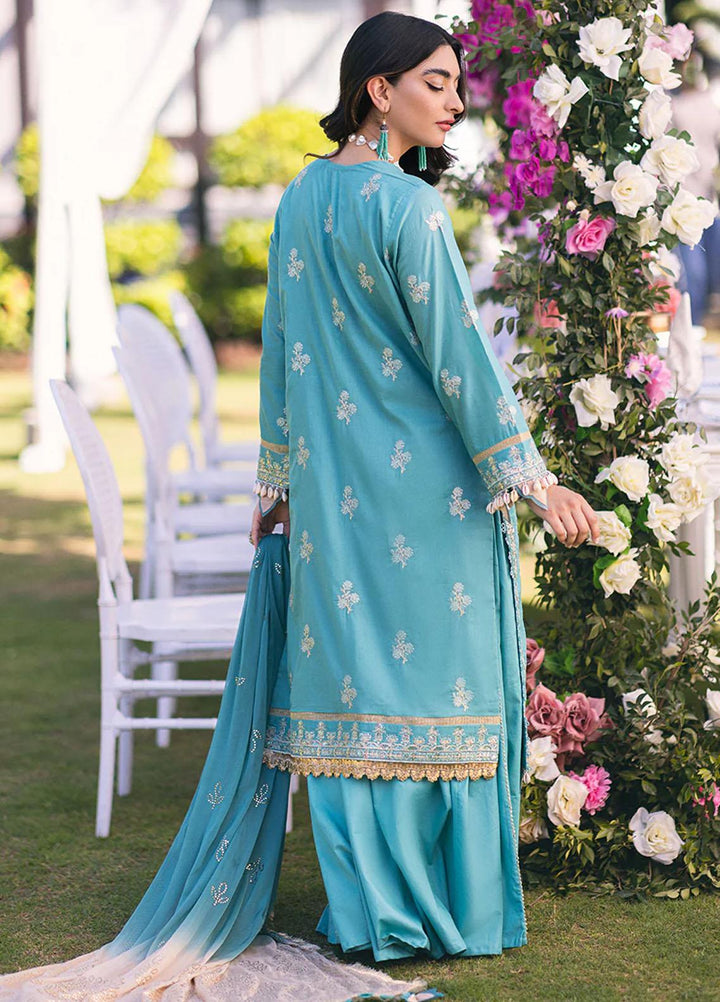 Oznur Mukesh By Salitex Embroidered Lawn Suits Unstitched 3 Piece ST23O WK-01085AUT - Festive Collection