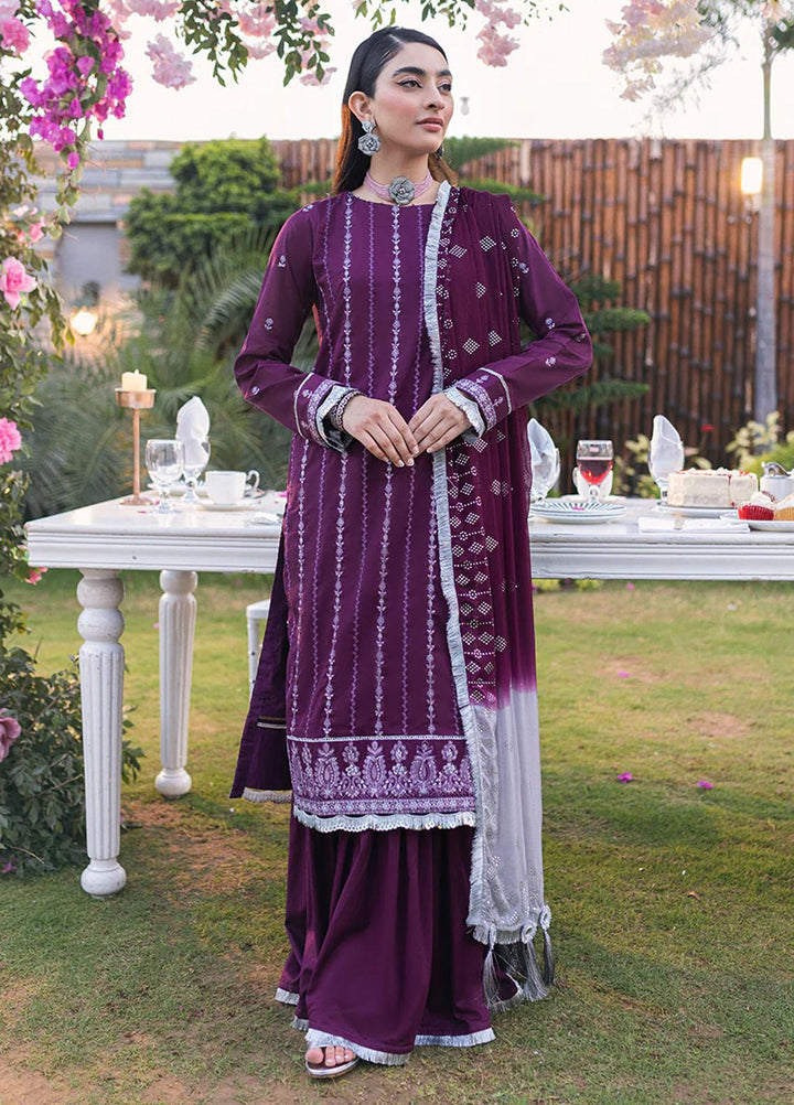 Oznur Mukesh By Salitex Embroidered Lawn Suits Unstitched 3 Piece ST23O WK-01086BUT - Festive Collection