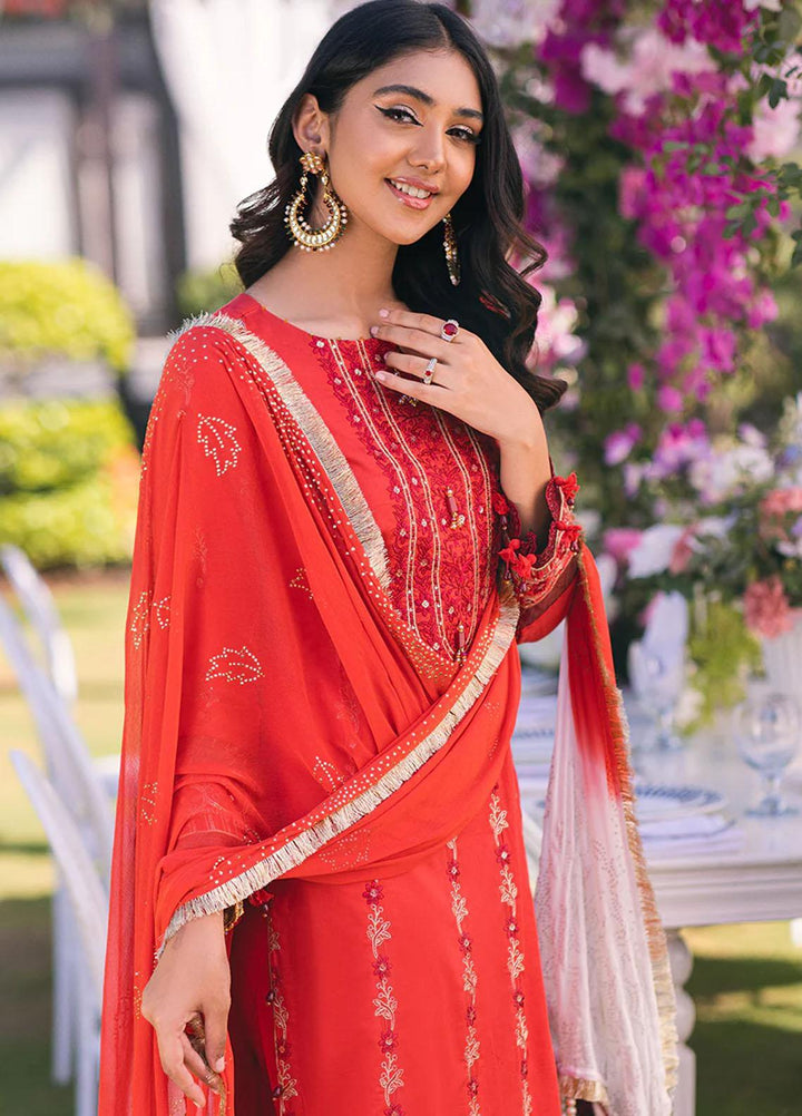 Oznur Mukesh By Salitex Embroidered Lawn Suits Unstitched 3 Piece ST23O WK-01087AUT - Festive Collection