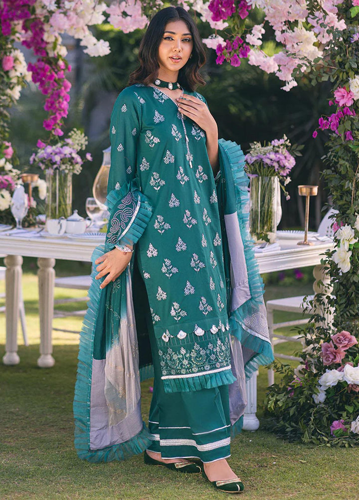 Oznur Mukesh By Salitex Embroidered Lawn Suits Unstitched 3 Piece ST23O WK-01088AUT - Festive Collection