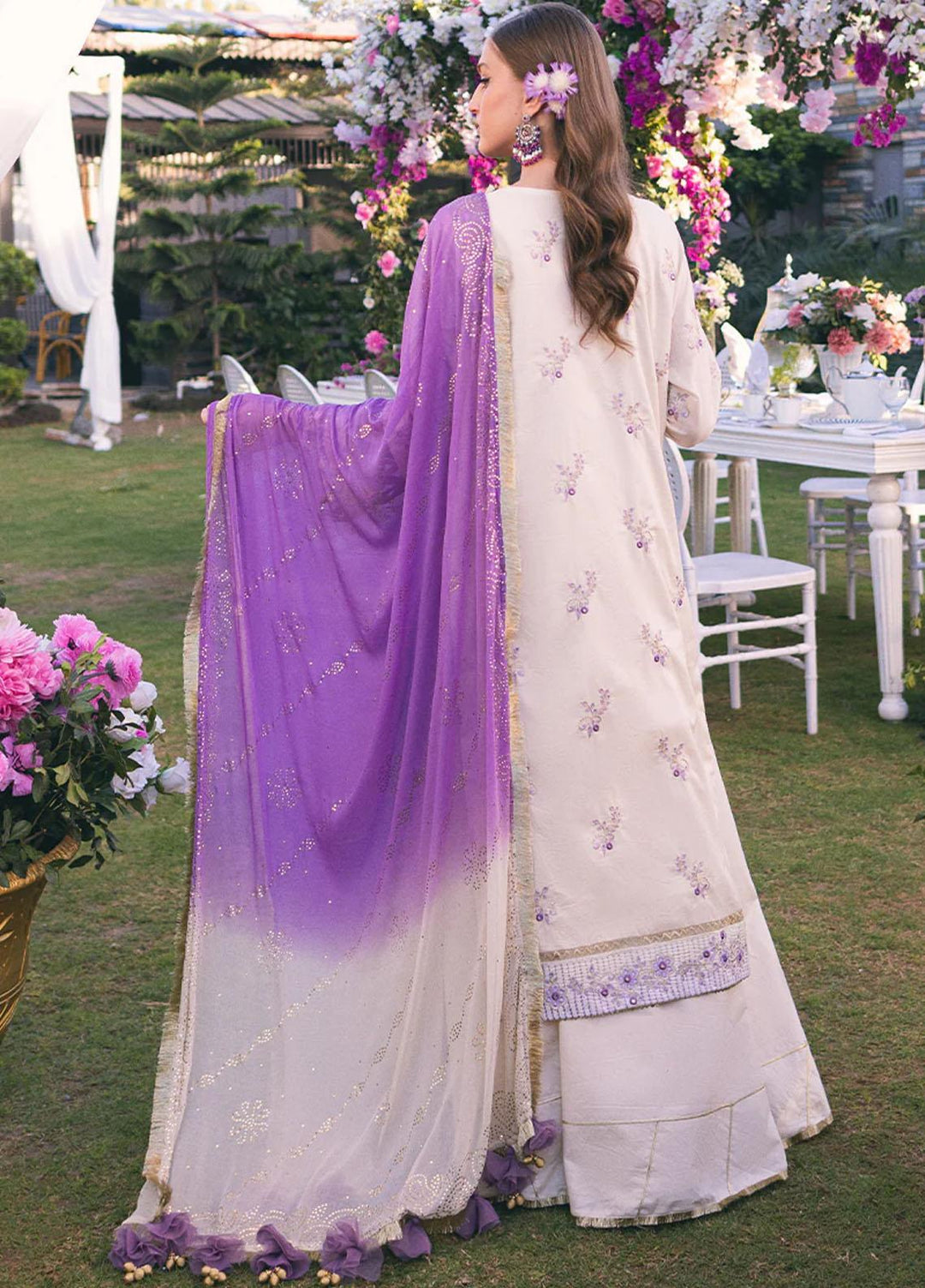 Oznur Mukesh By Salitex Embroidered Lawn Suits Unstitched 3 Piece ST23O WK-01090AUT - Festive Collection