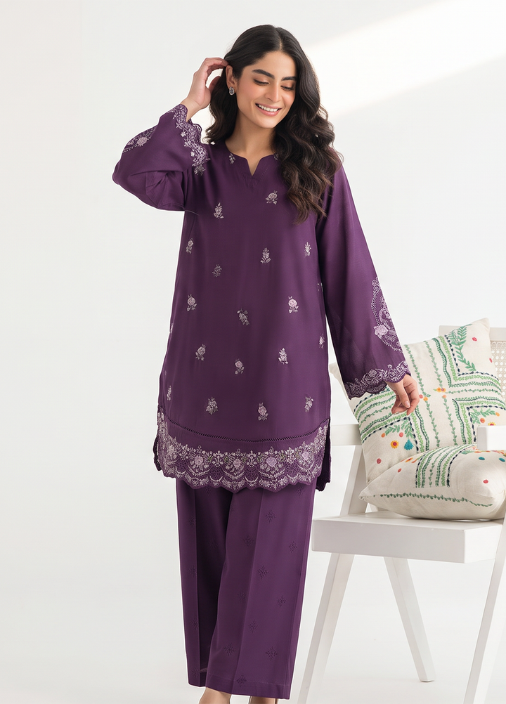 Bold N Slay by HZ Textiles Women RTW Embroidered Cotton Co Ords Sets HZ26PBS Cse-2P-2605 - Casual Collection