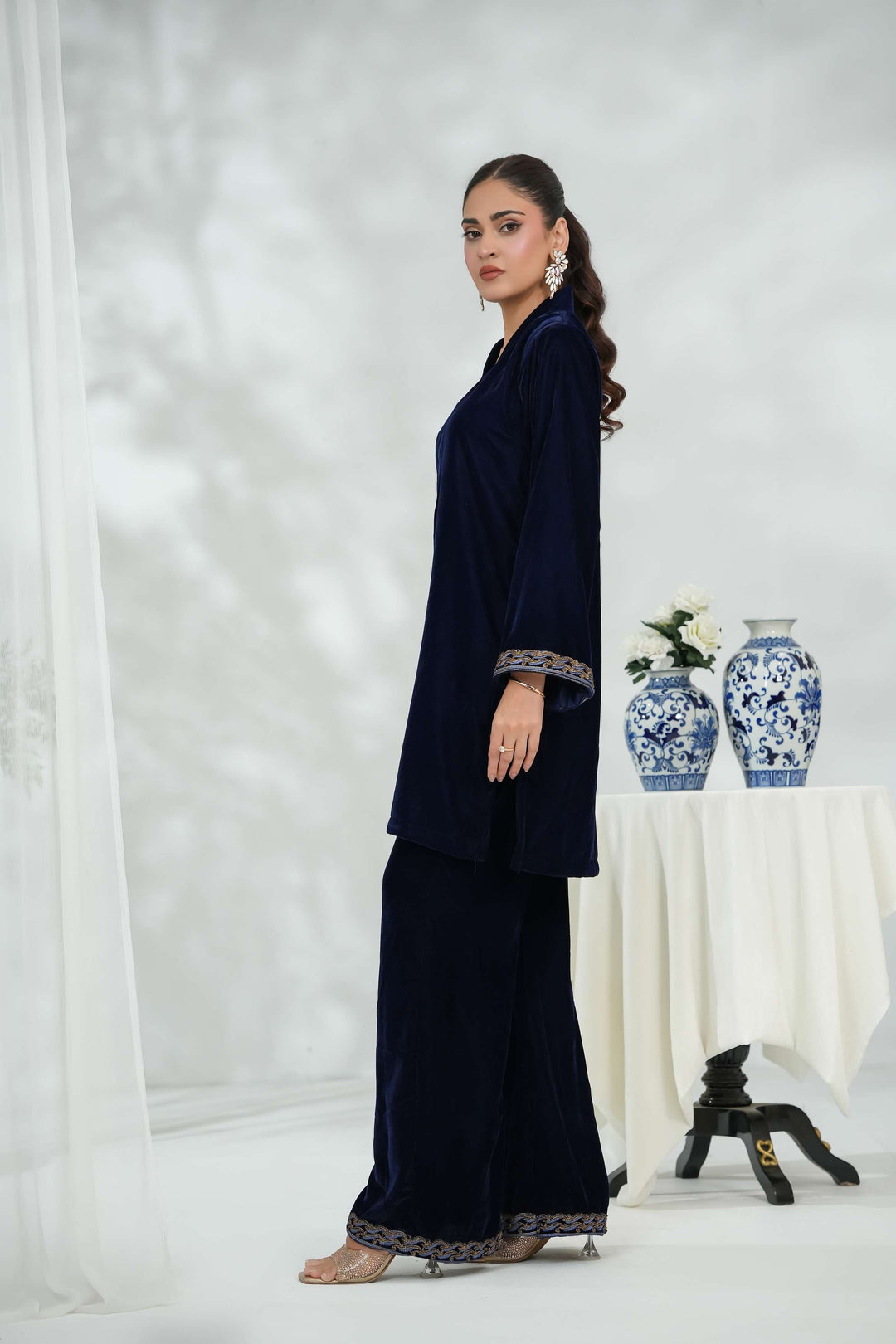 Silcot 2 Piece Velvet Suit Midnight Ensemble