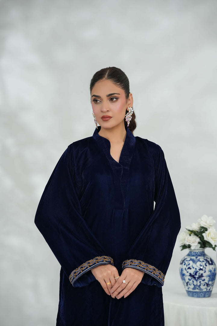 Silcot 2 Piece Velvet Suit Midnight Ensemble
