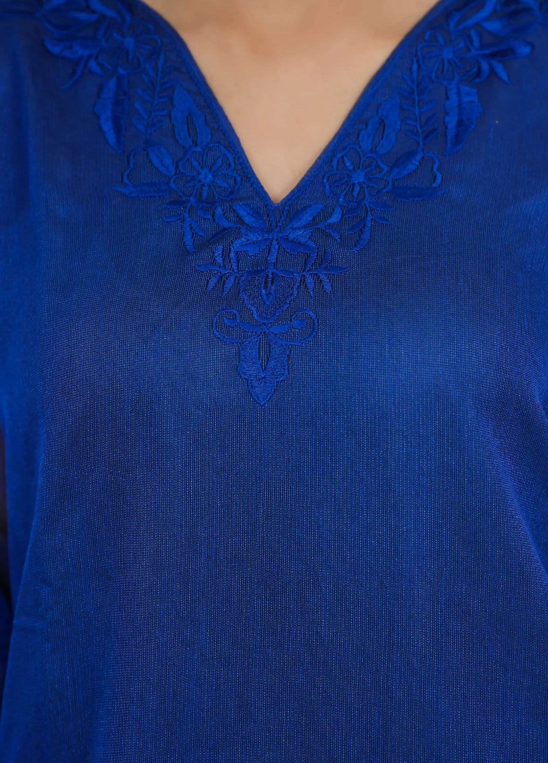 Silcot Pret Embroidered Khaddi Net Royal Azure - Winter Collection