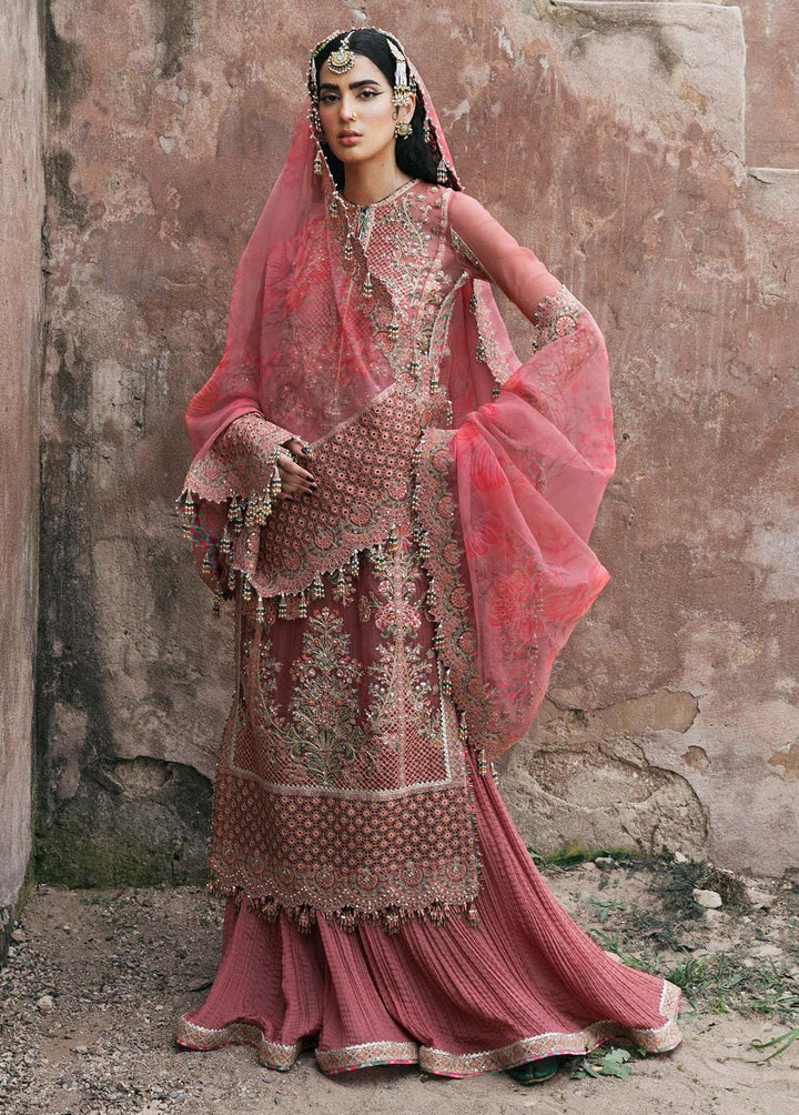 Paar by Hussain Rehar Embroidered Organza Suits Unstitched 3 Piece HRR22F Hayat - Festive Collection