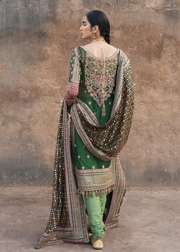 Paar by Hussain Rehar Embroidered Organza Suits Unstitched 3 Piece HRR22F Zeenat - Festive Collection