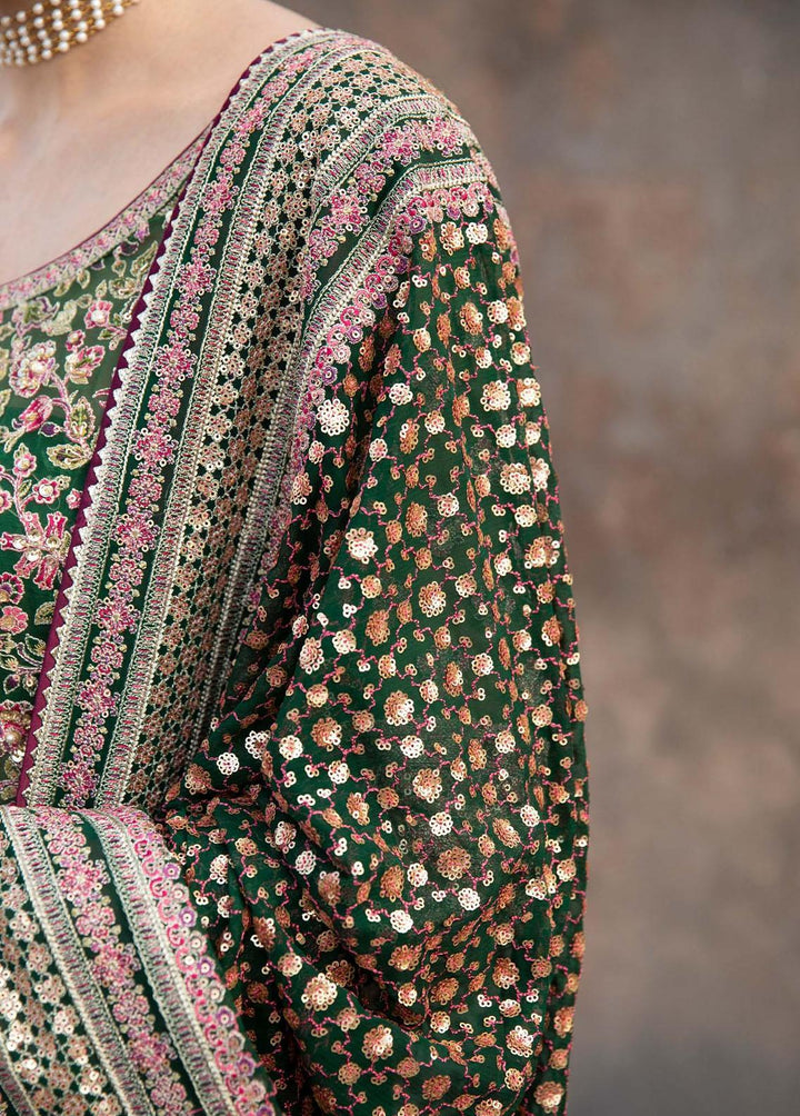 Paar by Hussain Rehar Embroidered Organza Suits Unstitched 3 Piece HRR22F Zeenat - Festive Collection