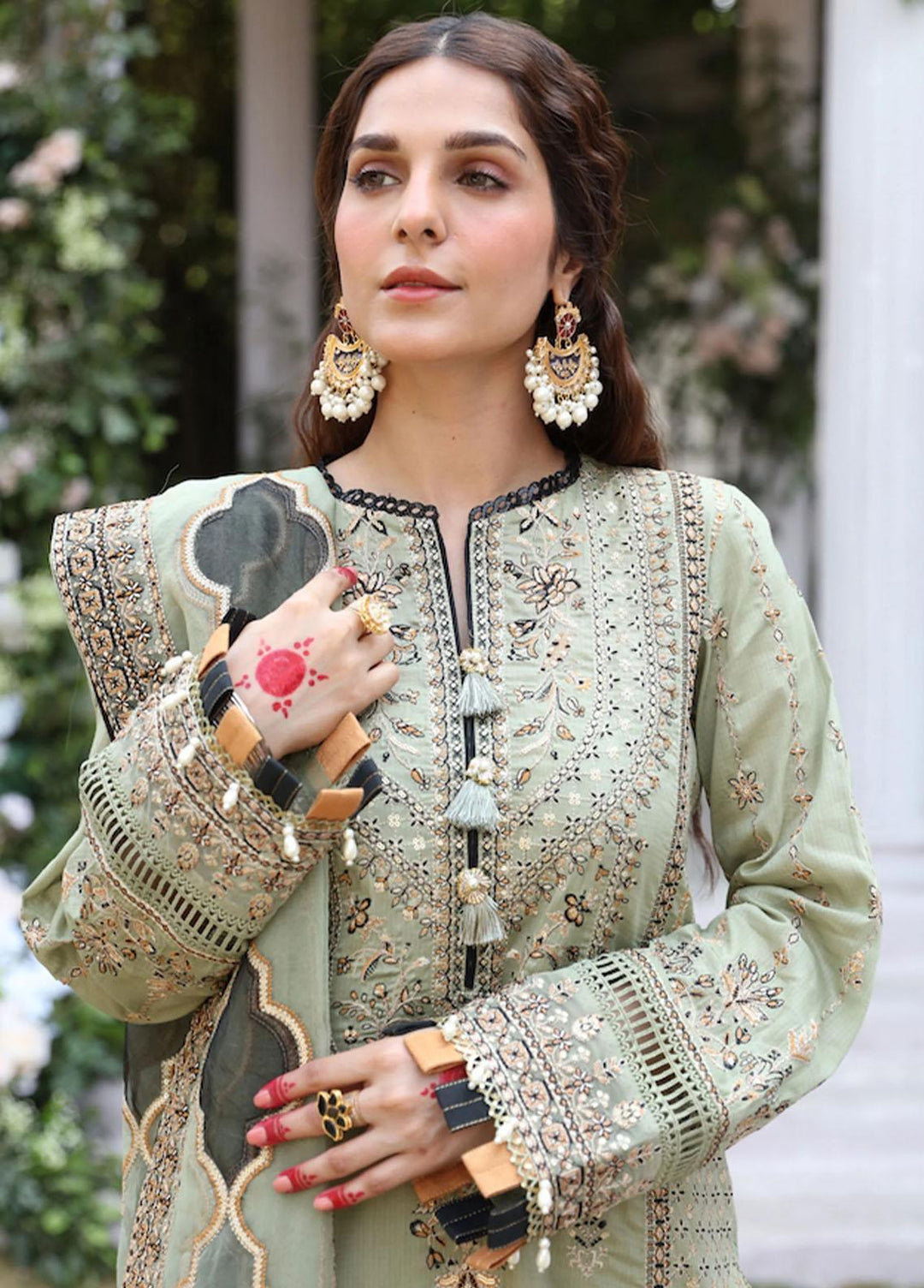 Palash By Eleshia Embroidered Lawn Suits Unstitched 3 Piece ELS23Z GOHAR-E-NAYAAB - Summer Collection
