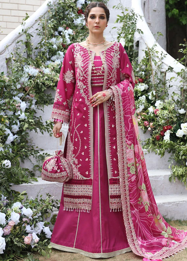 Palash By Eleshia Embroidered Lawn Suits Unstitched 3 Piece ELS23Z GUL-E-RAANA - Summer Collection